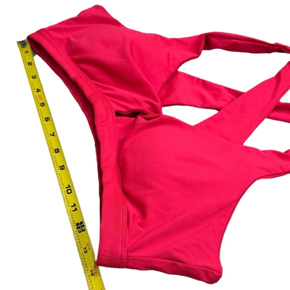 Fabletics Hot Pink Criss Cross Strappy Athletic Sports Bra Women’s Size XXL - Picture 8 of 9